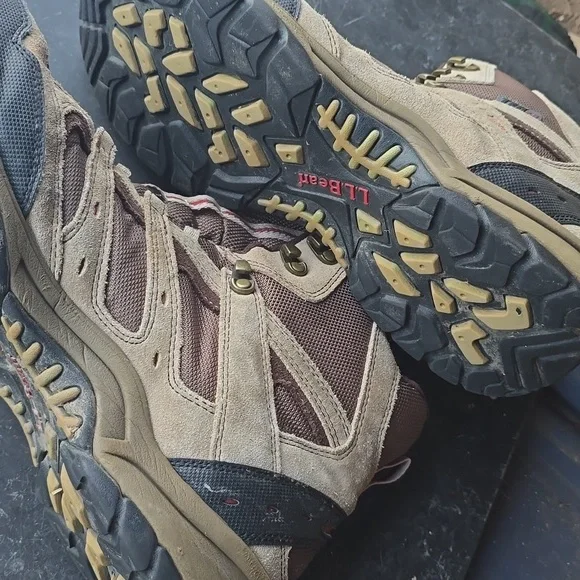 LL Bean Dry Lex Trail X Leather Hiking Boots Mens Sz 12 No  display picture 1